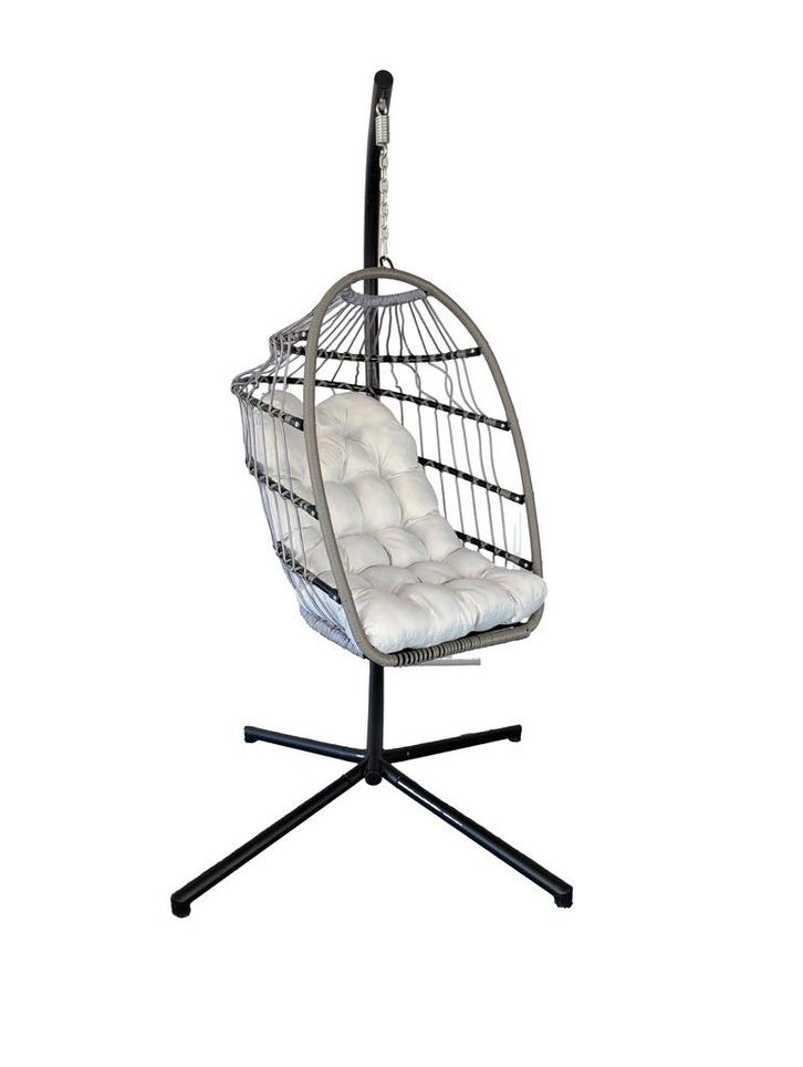 MaxxGarden Hangstoel ei Creme (Stoelen - Ligbedden, Tuin), Tuin en Terras, Ligbedden, Nieuw, Verzenden