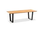 Niehoff Noah Tafel Aluminium Trapezkufe Antraciet/Teak, Tuin en Terras, Tuintafels, Ophalen of Verzenden, Nieuw, Rechthoekig, Hout