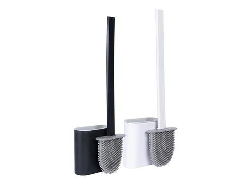CleanRite Silicone Toiletborstel - Zwart of Wit, Huis en Inrichting, Badkamer | Badtextiel en Accessoires, Nieuw, Verzenden