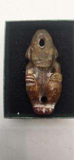 Alien amulet van Hongshan en zeer oud jade -, Antiek en Kunst