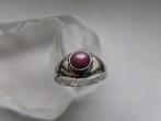 Zilver, Star Ruby - Ring - Art Deco-stijl