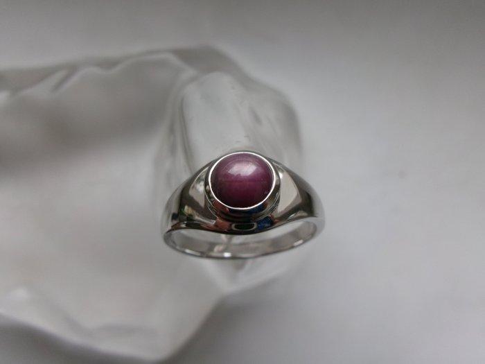 Zilver, Star Ruby - Ring - Art Deco-stijl, Antiek en Kunst, Kunst | Designobjecten