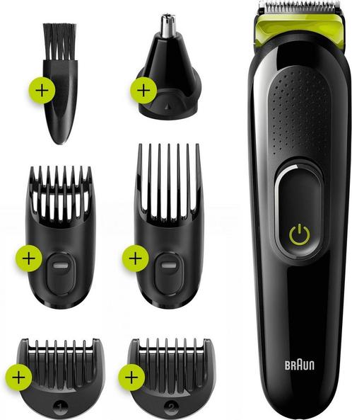 Braun MGK3221 6-in-1 Voltgroen - Baardtrimmer, Gezichts-,, Sieraden, Tassen en Uiterlijk, Uiterlijk | Lichaamsverzorging, Verzenden