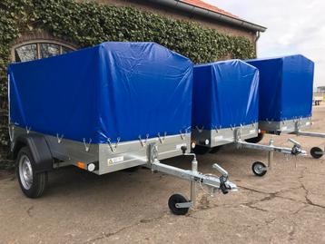 NIEUW Saris King XL aanhangwagen met huif - Kipbaar COMPLEET beschikbaar voor biedingen