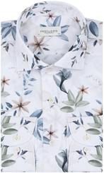Profuomo Overhemd Bloemenprint Wit maat 42 Heren, Verzenden, Nieuw, Profuomo