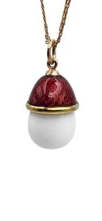 Fabergé - Hanger - 14 karaat Geel goud, Keizerlijk Russisch, Sieraden, Tassen en Uiterlijk, Antieke sieraden