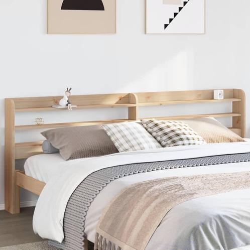 vidaXL Hoofdbord met schappen 180 cm massief grenenhout, Huis en Inrichting, Slaapkamer | Bedden, Bruin, Nieuw, Hout, Verzenden