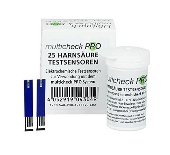Multicheck PRO Urinezuursensoren - 25 stuks, Diversen, Verpleegmiddelen, Nieuw, Verzenden