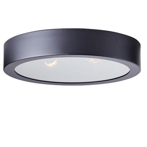Industriële plafonnière zwart, Sherman, Huis en Inrichting, Lampen | Plafondlampen, Nieuw, Glas, Ophalen of Verzenden