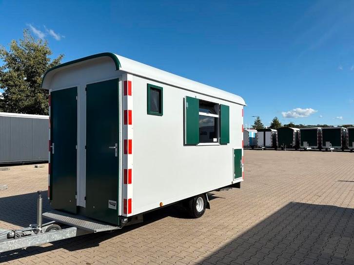 Schaftwagen snelverkeer - 4x2 meter met toilet en berging, Zakelijke goederen, Machines en Bouw | Keten en Containers, Ophalen of Verzenden