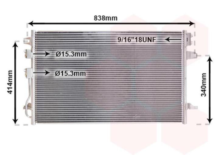 LUCHTCONDENSATOR VOOR CHRYSLER VOYAGER 2001-2008 4677509AA, Auto-onderdelen, Airco en Verwarming, Nieuw, Ophalen of Verzenden