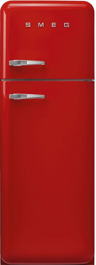 Smeg FAB30RRD6 retro jaren 50 koelkast - rood, Witgoed en Apparatuur, Koelkasten en IJskasten, 150 tot 200 liter, Energieklasse A of zuiniger