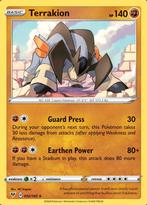Terrakion 092/185 Vivid Voltage, Hobby en Vrije tijd, Ophalen of Verzenden, Nieuw, Losse kaart, Foil
