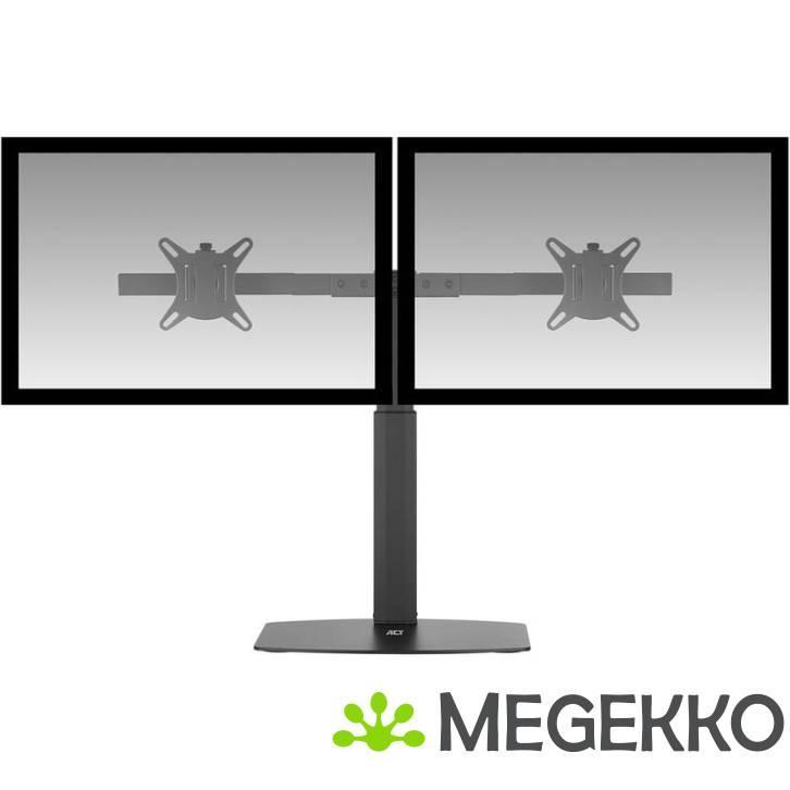 ACT Monitorarm max 27  office, op voet met gasveer,, Computers en Software, Monitoren, Nieuw, Verzenden