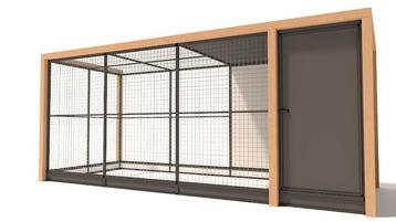 Voliere hout, aluminium * keuze uit meer dan 50 modellen * beschikbaar voor biedingen