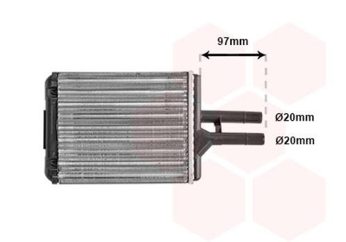 KACHEL RADIATEUR VOOR OPEL VECTRA B 1995-1998 1843107, Auto-onderdelen, Airco en Verwarming, Nieuw, Ophalen of Verzenden