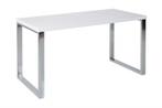 Modern bureau WHITE DESK 120cm witte hoogglans bureautafel -, Nieuw, Ophalen of Verzenden