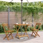 vidaXL Tuintafel inklapbaar 70x70x75 cm massief acaciahout, Tuin en Terras, Tuintafels, Verzenden, Nieuw, Hout