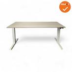 Gispen Bureau - Slinger verstelbaar - 160x80 - Wit onderstel, Werkplek, Ophalen of Verzenden, Gebruikt, Bureau