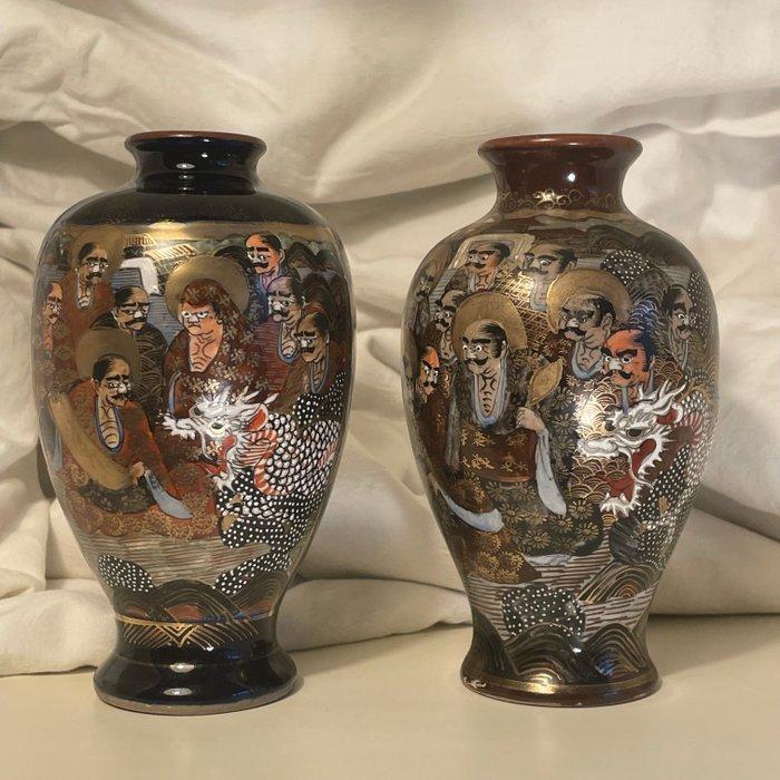 Onsterfelijken en draak - Satsuma - Porselein - nakatani -, Antiek en Kunst, Antiek | Overige Antiek