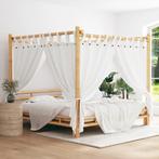 vidaXL Hemelbed 200x200 cm bamboe, Overige materialen, Bruin, Verzenden, Overige maten