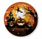 Halloween Borden Pompoen 23cm 6st, Verzenden, Nieuw