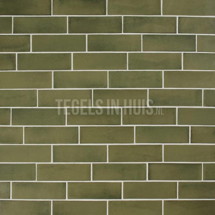 Vloertegel wandtegel coco groen verd mat 5x15 r9, Doe-het-zelf en Verbouw, Tegels, Vloertegels, Nieuw, 10 m² of meer, Keramiek