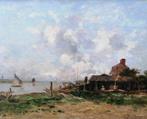 Charles Lapostolet (1824-1890) - Huis aan het water. Seine, Antiek en Kunst, Kunst | Schilderijen | Klassiek