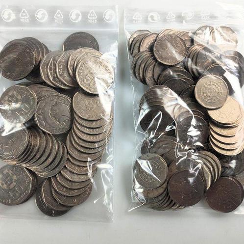 Portugal. Lot with 95x 20 Escudos + 54x 50 Escudos, Postzegels en Munten, Munten | Europa | Niet-Euromunten