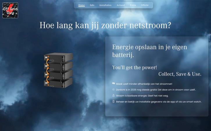 Off Grid Thuis, Bedrijf, Maritiem, Camper, met thuisbatterij, Doe-het-zelf en Verbouw, Zonnepanelen en Toebehoren, Nieuw