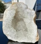 Kwarts Geode - Hoogte: 15 cm - Breedte: 13 cm- 2.7 kg - (1), Verzamelen, Mineralen en Fossielen