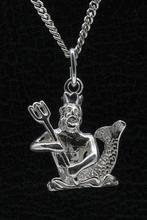Zilveren Sterrenbeeld Waterman ketting hanger - groot, Verzenden, Nieuw