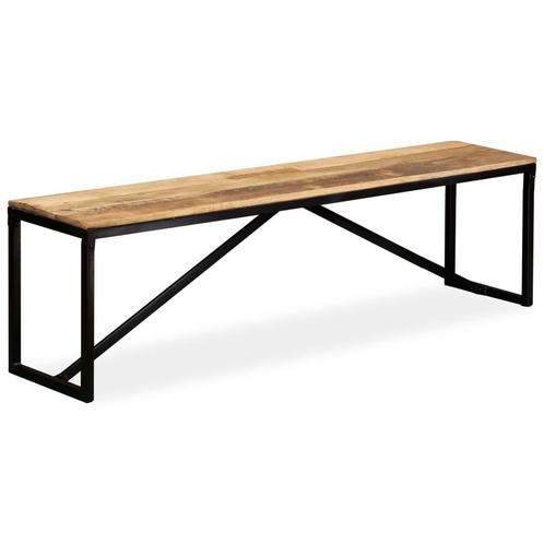 vidaXL Bankje 160x35x45 cm massief mangohout, Huis en Inrichting, Banken | Voetenbanken en Poefen, Nieuw, Verzenden