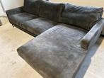 Mooie groene velvet hoekbank in perfecte staat!, 100 tot 125 cm, Hoekbank, Zo goed als nieuw, Stof