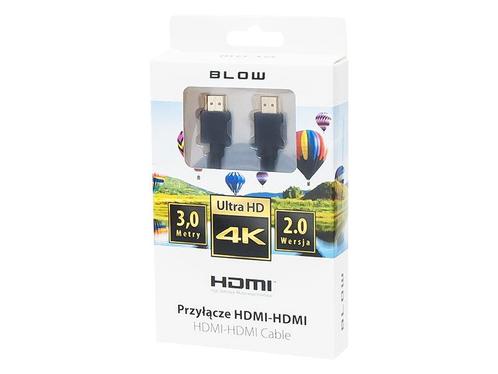 HDMI naar HDMI Kabel 4K V2.0 - 3M Zwart, Spelcomputers en Games, Games | Overige, Ophalen of Verzenden