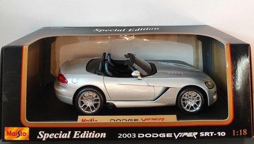 Maisto 1:18 - Modelauto - Dodge Viper SRT-10, Hobby en Vrije tijd, Modelauto's | 1:5 tot 1:12