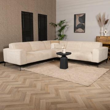 40% Korting: Scandinavische hoekbank Vegas bouclé beige beschikbaar voor biedingen