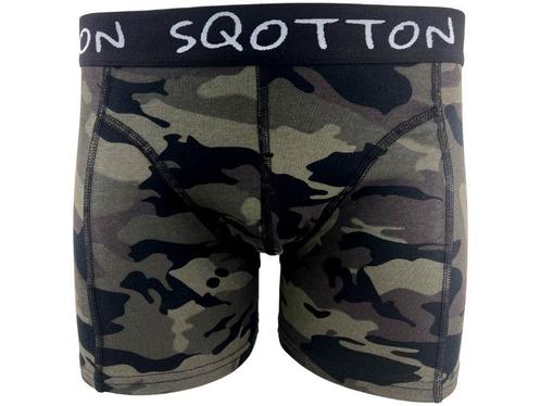 Boxershort - SQOTTON® - Camouflage - Kaki, Kleding | Heren, Ondergoed, Verzenden