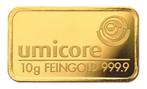 10 gram Goudbaar Umicore, Postzegels en Munten, Edelmetalen en Baren, Verzenden, Goud