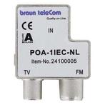 Coax splitter - Braun Telecom (TV/Radio), Verzenden, Nieuw