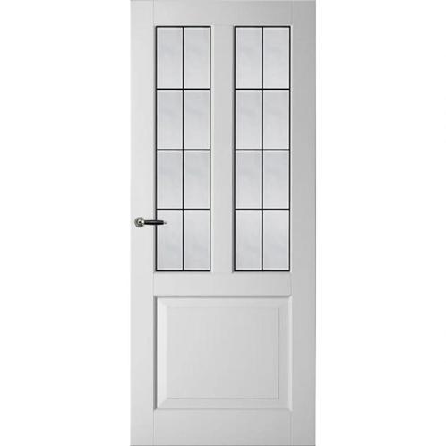 Weekamp binnendeur WK6552-B2 83x201,5 (Opdek linksdraaiend), Doe-het-zelf en Verbouw, Deuren en Horren, Nieuw, Glas, Hout, Binnendeur