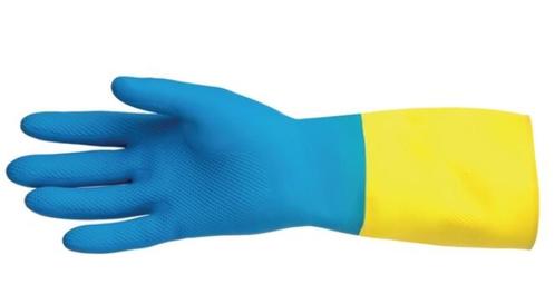 Waterdichte werkhandschoenen blauw en geel, Zakelijke goederen, Horeca | Overige, Verzenden