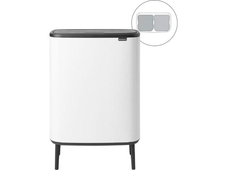Brabantia Bo Touch Bin Hi - Prullenbak 2 x 30 liter -, Huis en Inrichting, Woonaccessoires | Overige, Zo goed als nieuw, Verzenden
