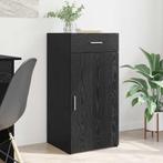 vidaXL Dressoir met lade Zwart eiken 42.5 x 40 x 93 cm, Verzenden, Nieuw, Overige houtsoorten, Minder dan 50 cm
