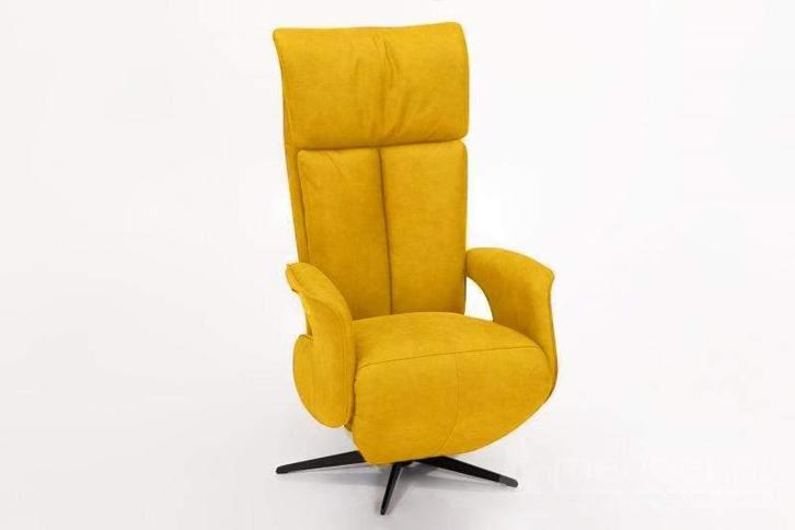 Relaxfauteuil Uitgeest - relaxfauteuils - Geel, Huis en Inrichting, Stoelen, Nieuw, Stof