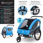 KESSER® Kinderfietskar - Fietsaanhanger - Blauw, Verzenden, Nieuw