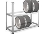 Relaxdays bandenrek 8 banden - 102 x 124 x 48 cm - staal -, Verzenden, Nieuw