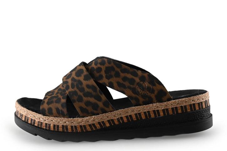 Rieker muiltjes in maat 40 Panter | 15% korting, Kleding | Dames, Schoenen, Overige kleuren, Zo goed als nieuw, Overige typen