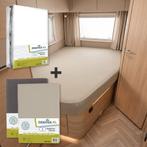 Textielpakket Frans bed - 1 molton met 2 hoeslakens - rechts, Eenpersoons, Verzenden, Nieuw, Wit