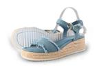 Tamaris Sandalen in maat 39 Blauw | 10% extra korting, Tamaris, Sandalen of Muiltjes, Zo goed als nieuw, Verzenden